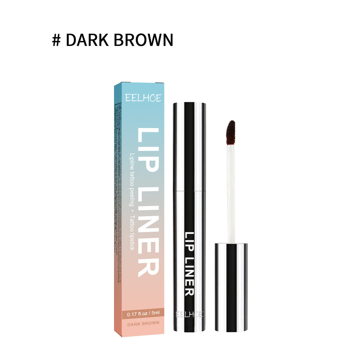EELHOE Waterproof Lip Liner with Brush for Lip Shape
