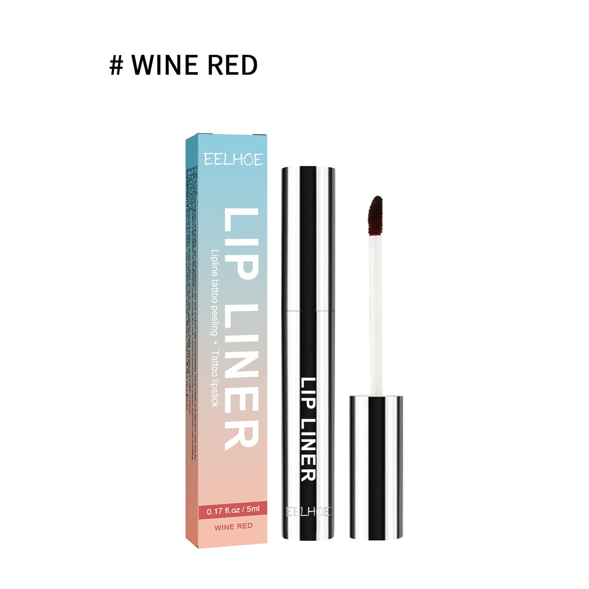 EELHOE Waterproof Lip Liner with Brush for Lip Shape