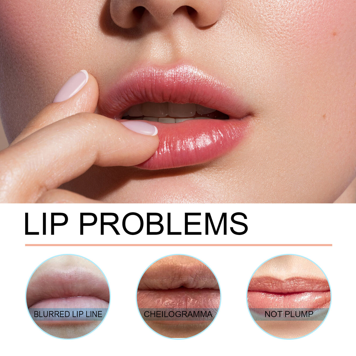 EELHOE Waterproof Lip Liner with Brush for Lip Shape