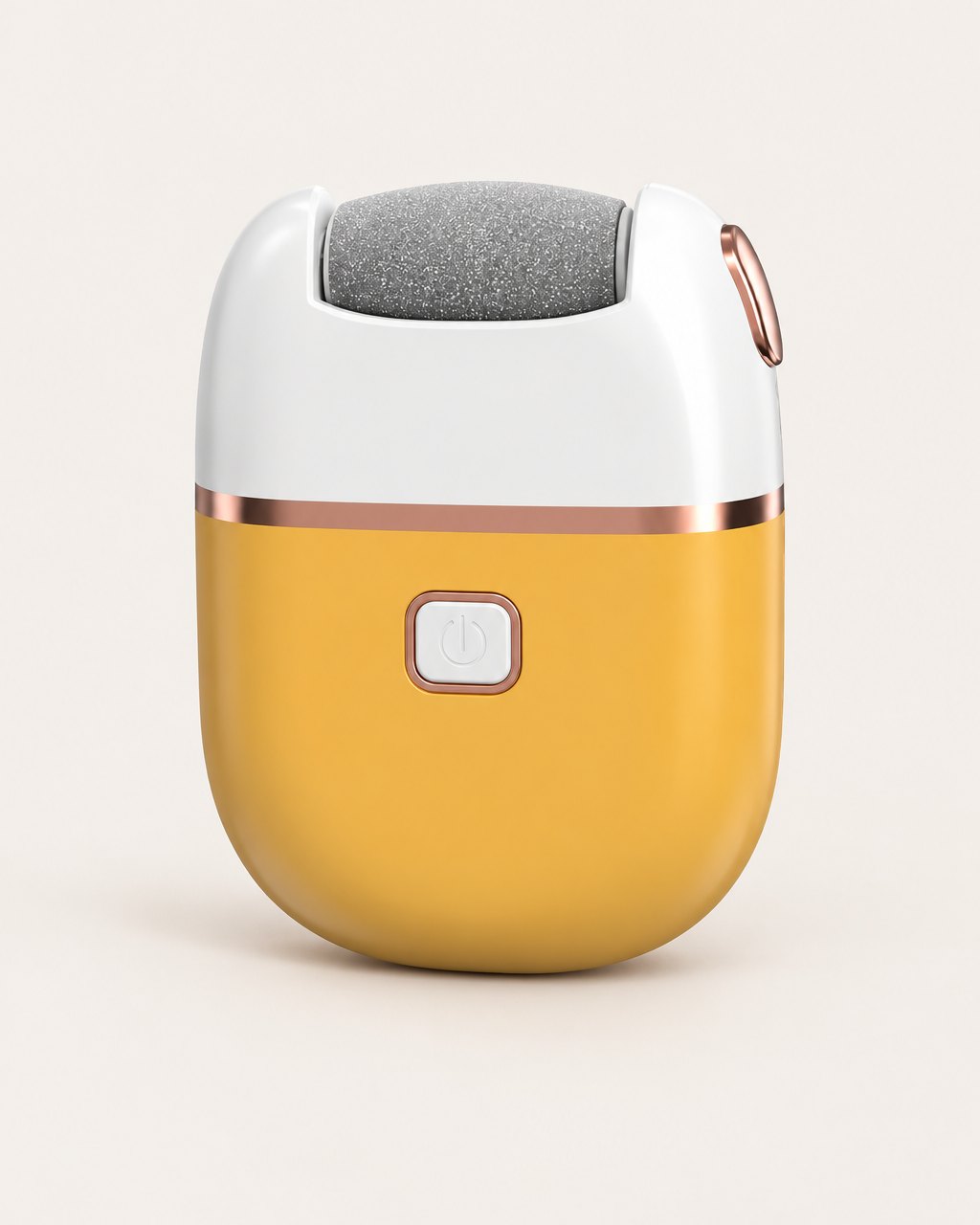 Yellow and white electric callus remover