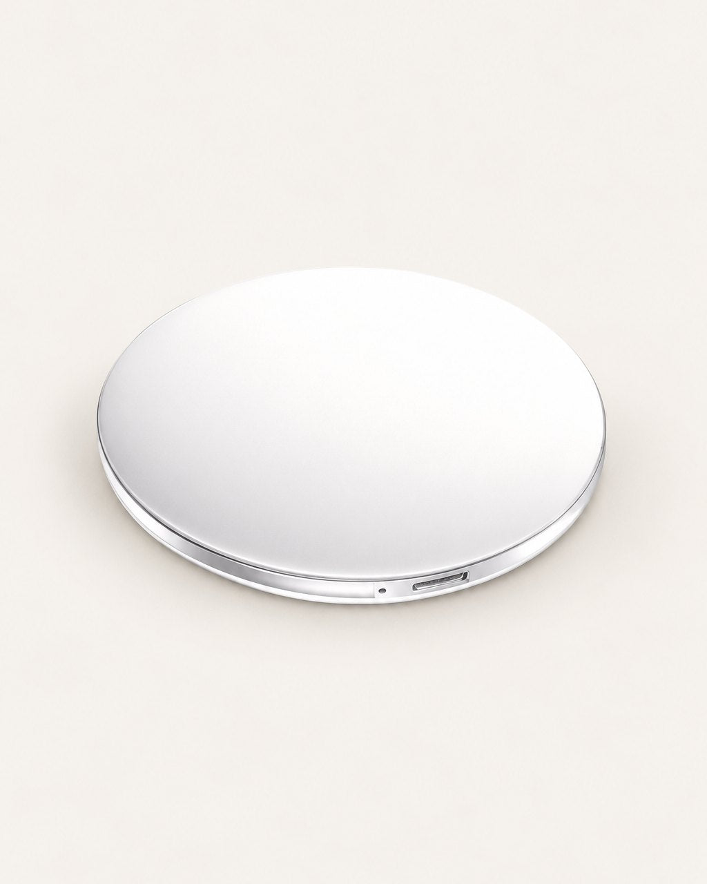 White round LED compact mirror